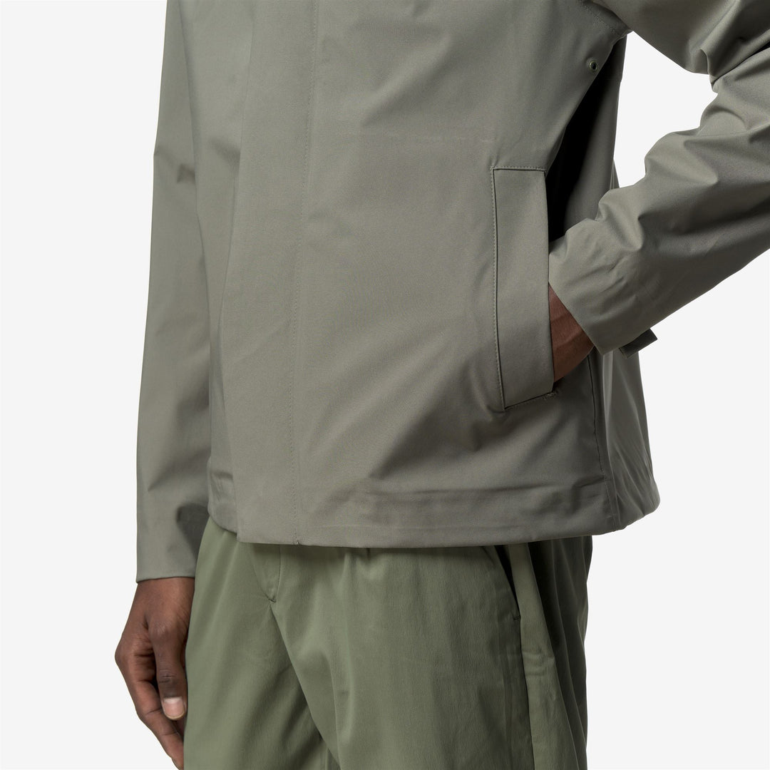 JACKO STRETCH 2L - Vestes - Court - Homme - Green Lichen main