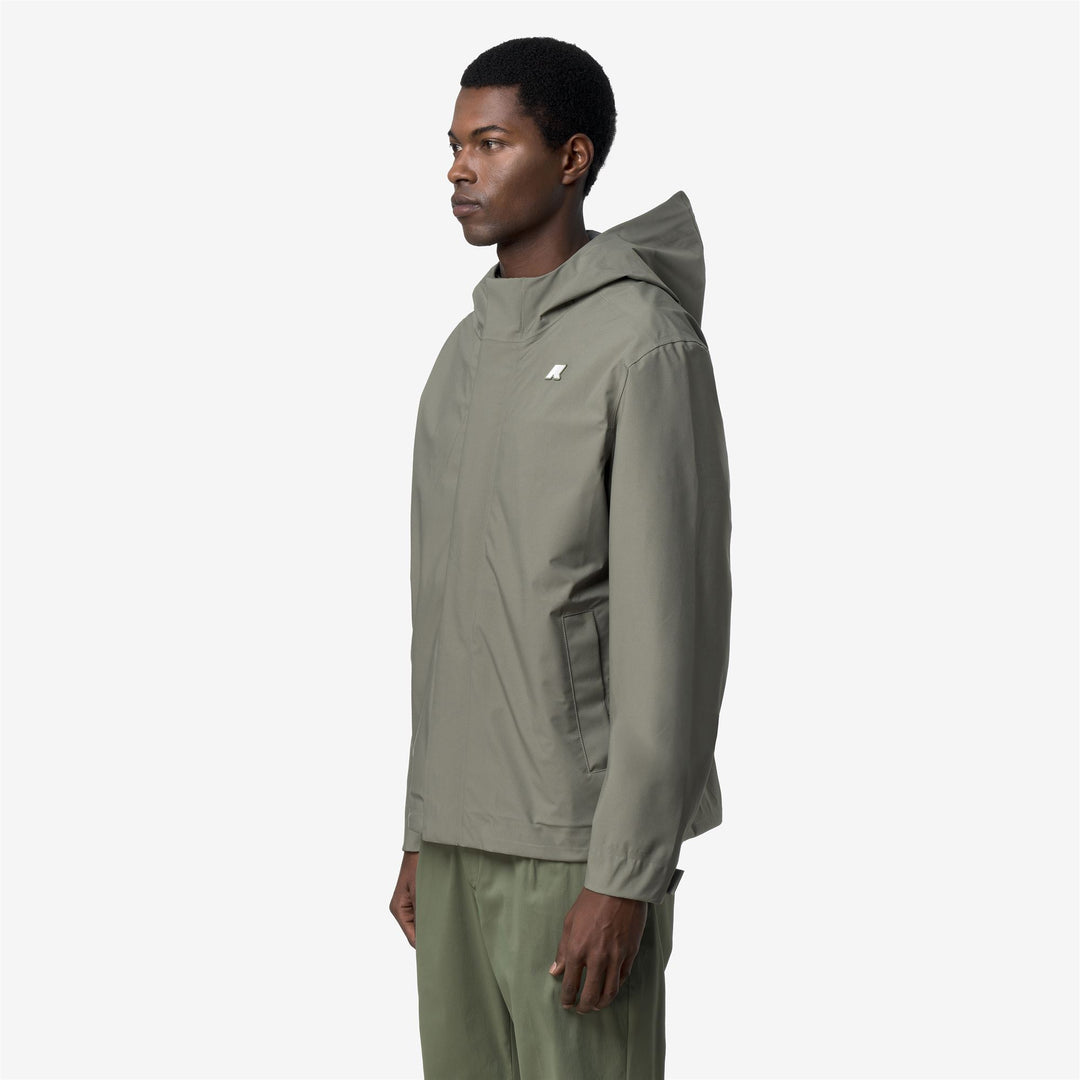 JACKO STRETCH 2L - Vestes - Court - Homme - Green Lichen main