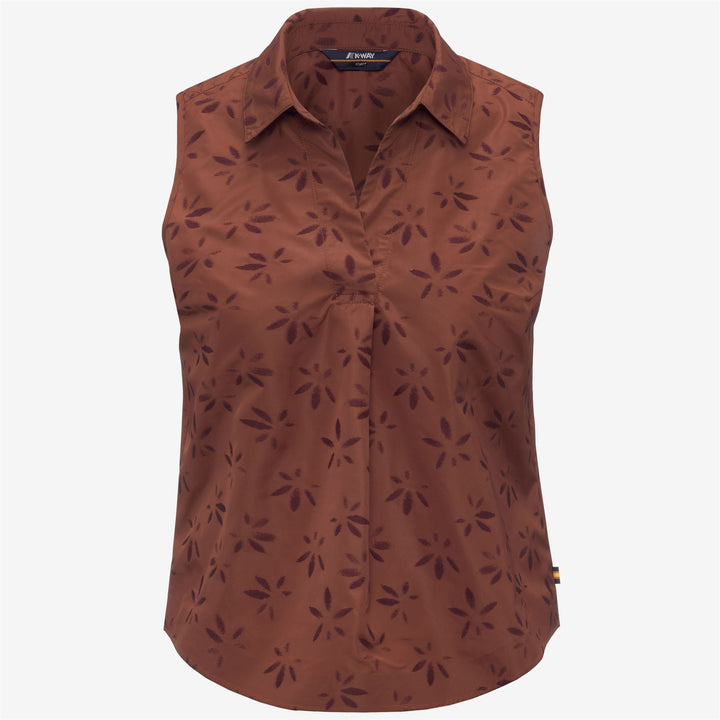 ANTY EMBY JACQUARD - Chemises - Haut - Femme - BROWN-VIOLET JACQUARD-Brown Reddish-Violet Burnished 1