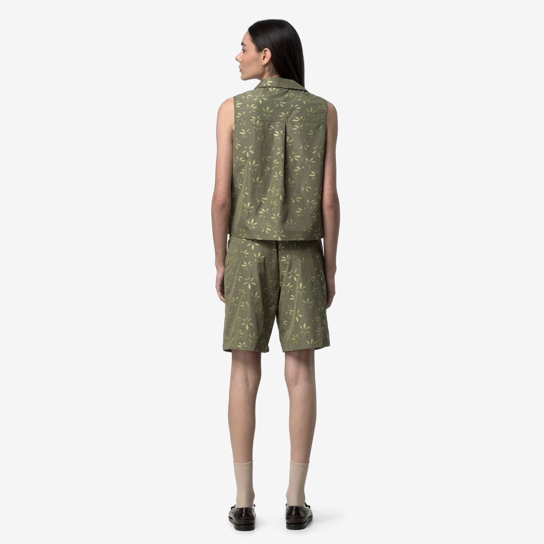 ANTY EMBY JACQUARD - Chemises - Haut - Femme - GREEN-LIME JACQUARD-Green Lichen-Green Dk Lime main