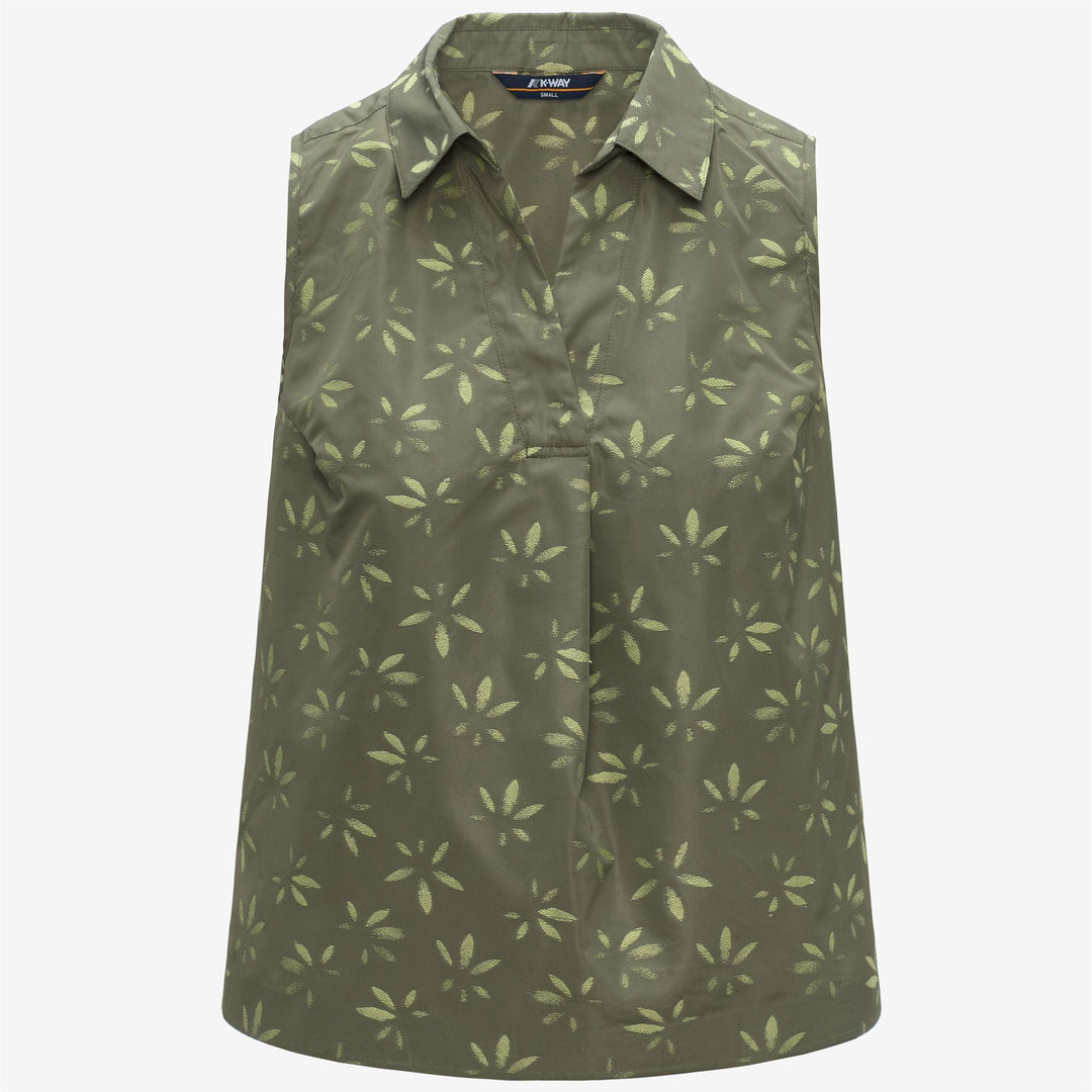 ANTY EMBY JACQUARD - Chemises - Haut - Femme - GREEN-LIME JACQUARD-Green Lichen-Green Dk Lime 01