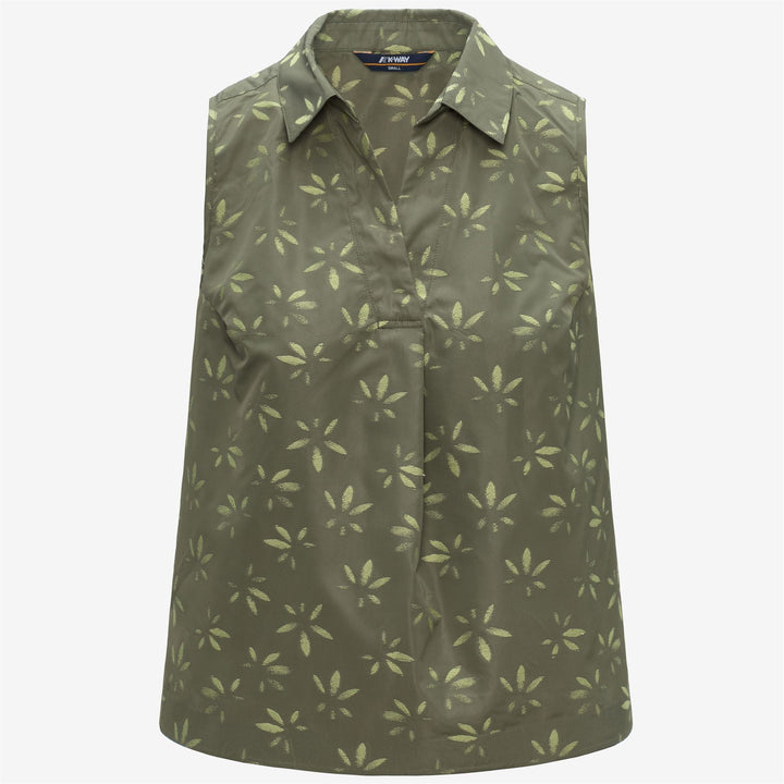 ANTY EMBY JACQUARD - Chemises - Haut - Femme - GREEN-LIME JACQUARD-Green Lichen-Green Dk Lime 1