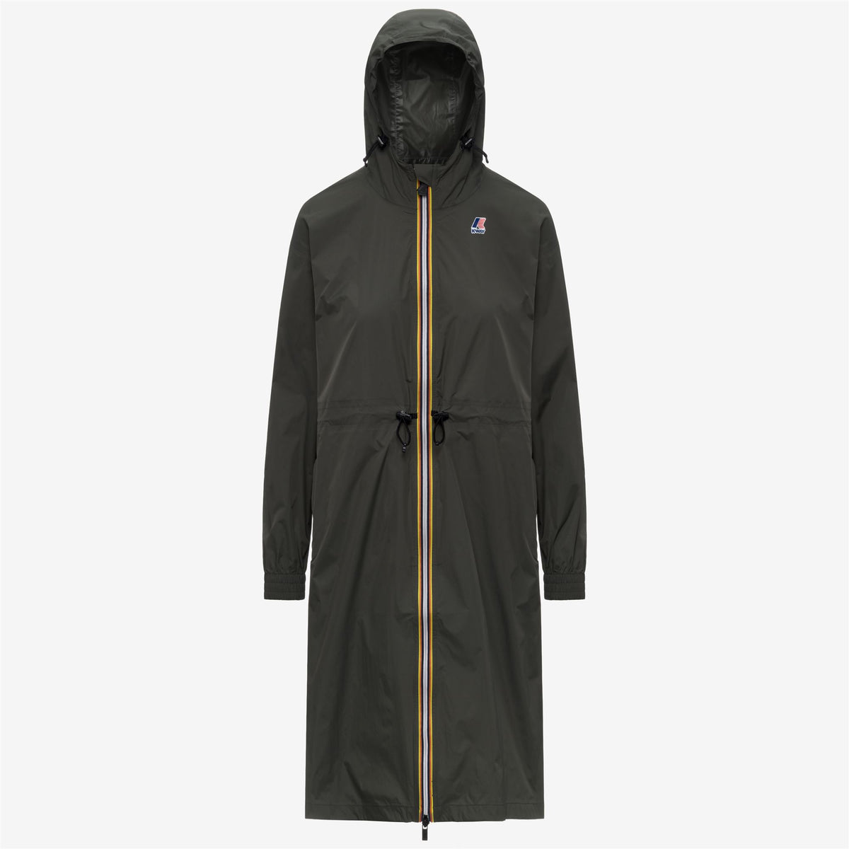 Jackets_WOMAN_LE VRAI 4.0 DELIA_3/4 Length_GREEN BLACKISH - Commercial 1