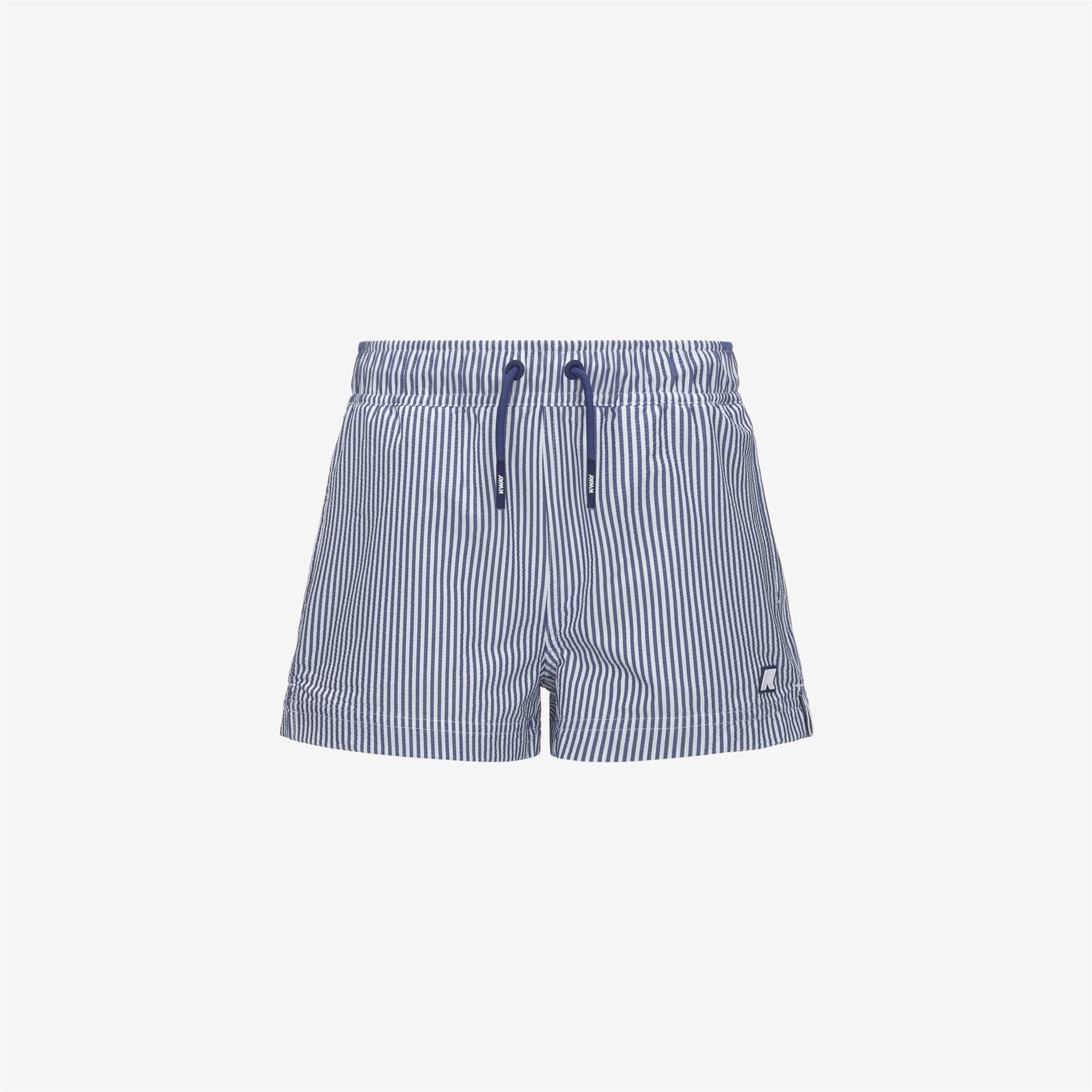 Bathing Suits_BOY_P. HAZEL STRIPES BEACH_Swimming Trunks_White - Blue Deep Cobalt - Commercial 1