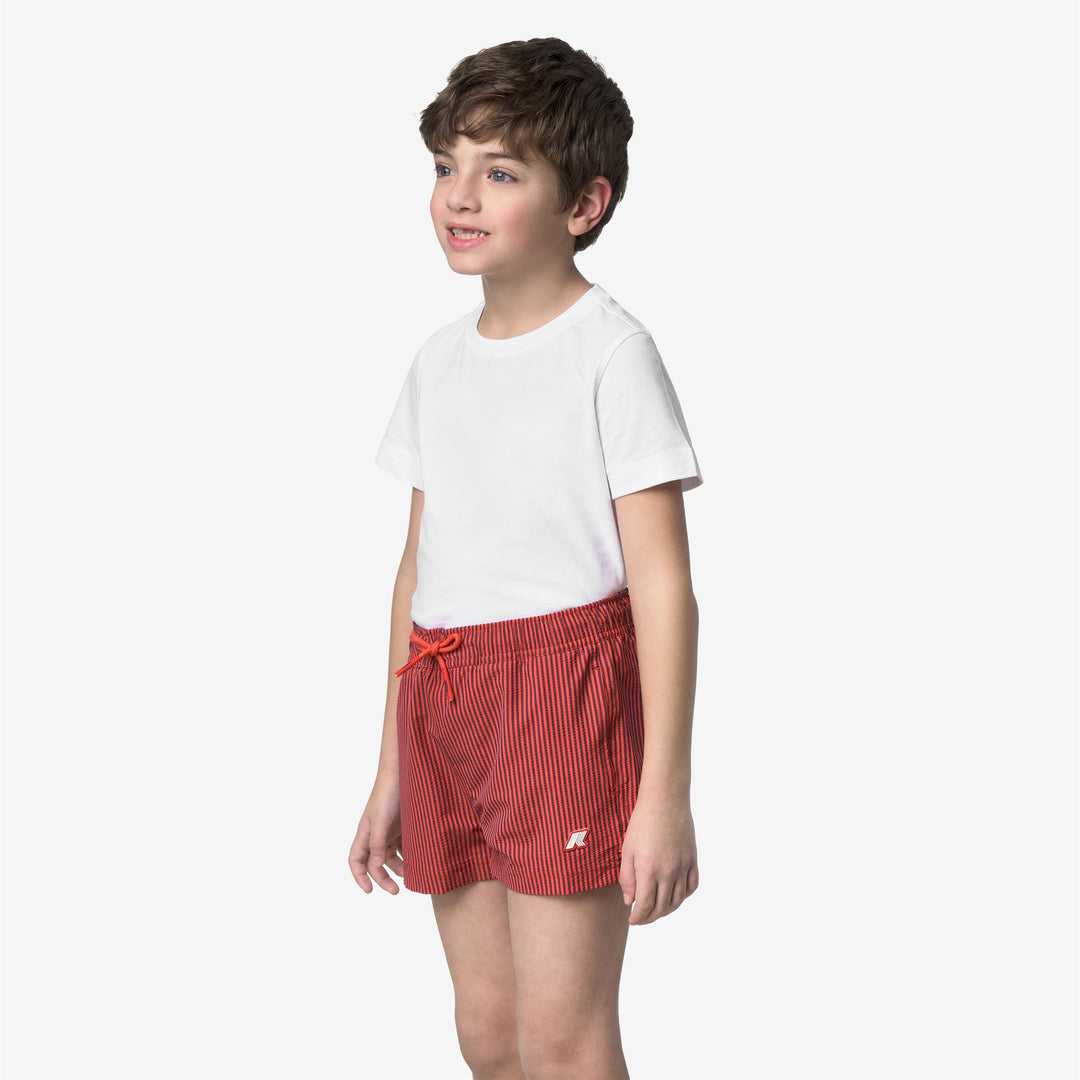 P. HAZEL STRIPES BEACH - Maillots de bain - Maillots de bain - Garçon - Blue Insignia-Red Poppy main
