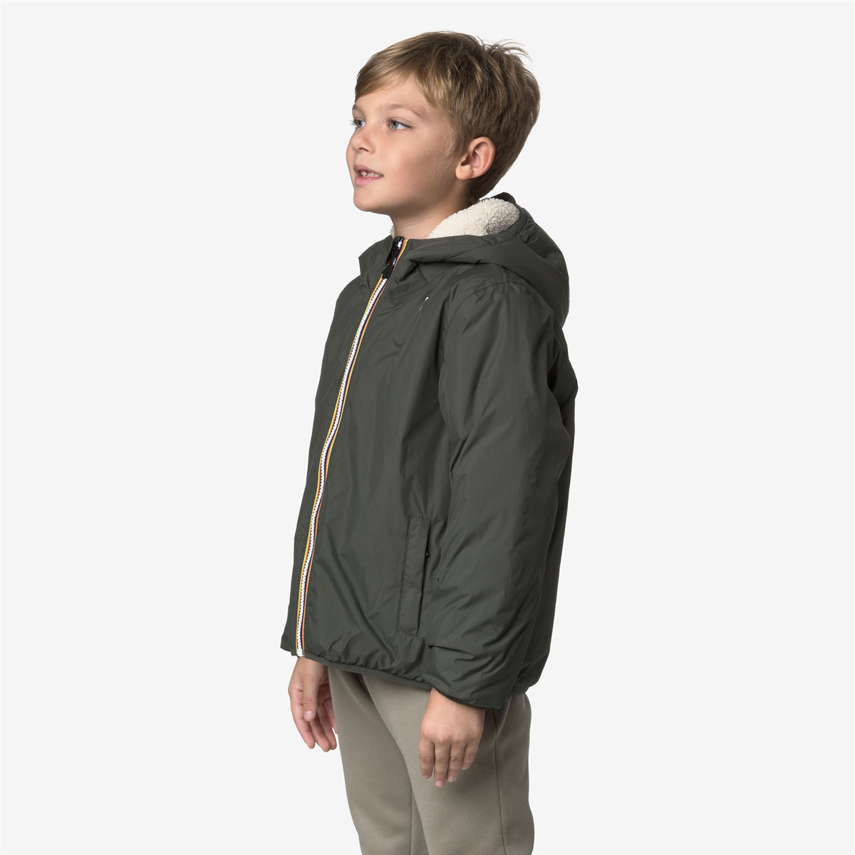 Jackets_KID UNISEX_P. LE VRAI 4.0 CLAUDE ORSETTO_Mid_GREEN BLACKISH - Commercial 2