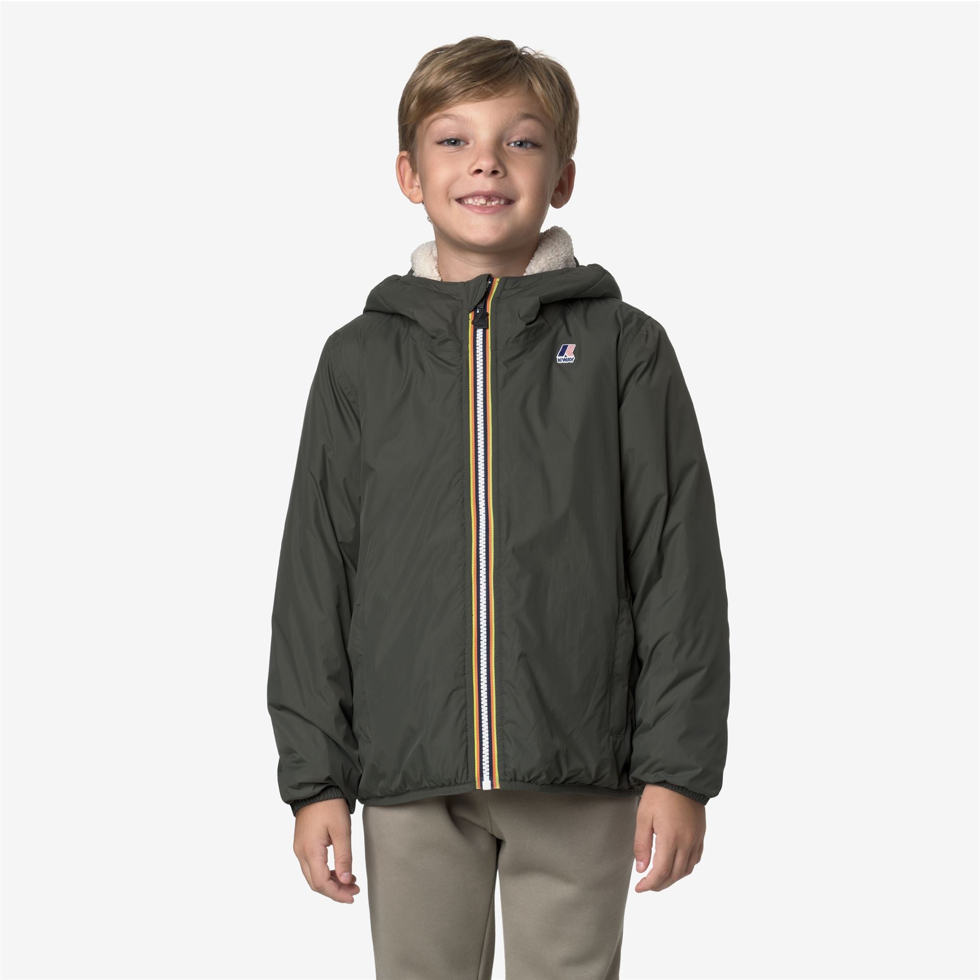 Jackets_KID UNISEX_P. LE VRAI 4.0 CLAUDE ORSETTO_Mid_GREEN BLACKISH - Commercial 3