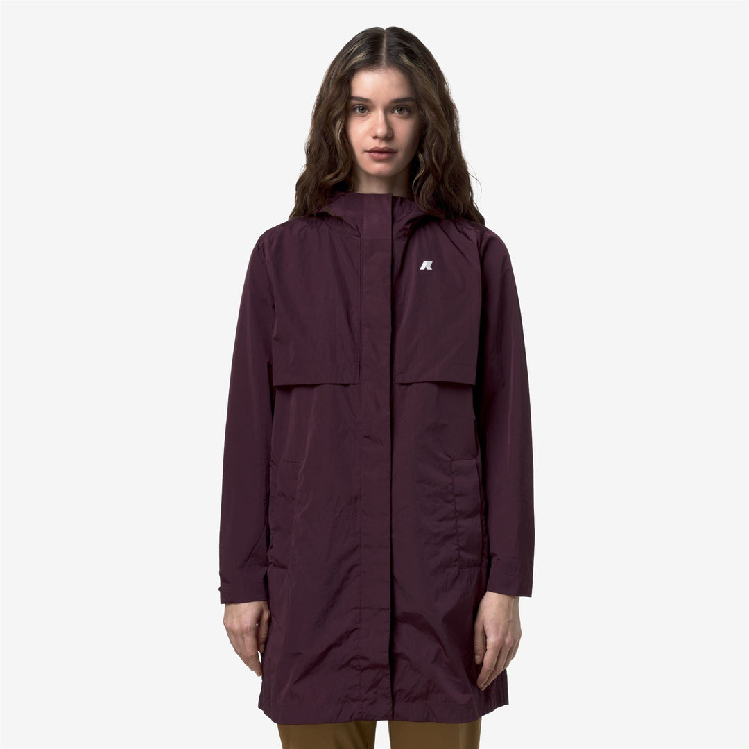 SOPHILENE SATIN GLASS - Vestes - Milieu - Femme - Violet Mauve Wine main