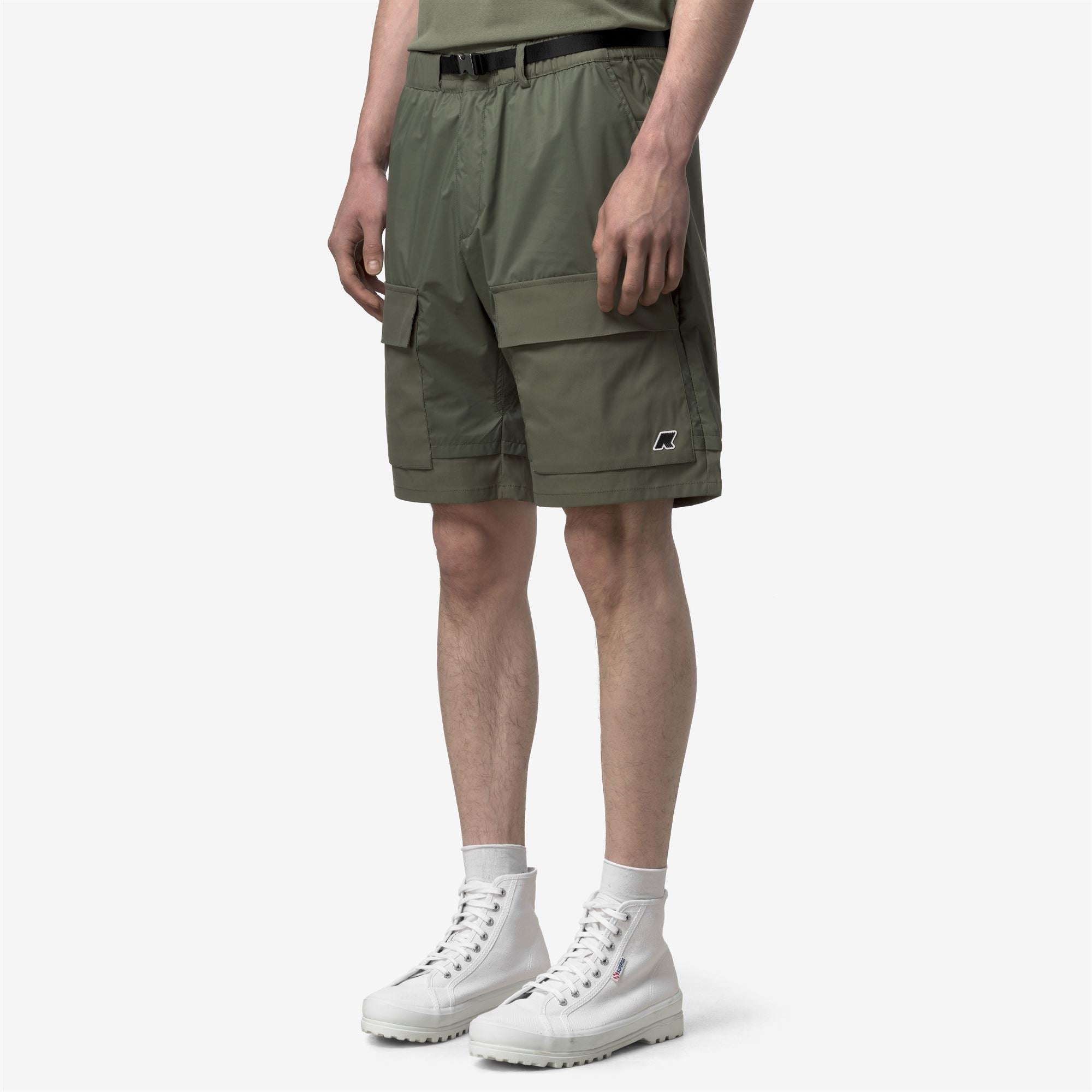 Shorts_Man_BREGER_Sport Shorts_Green Lichen - Commercial 5