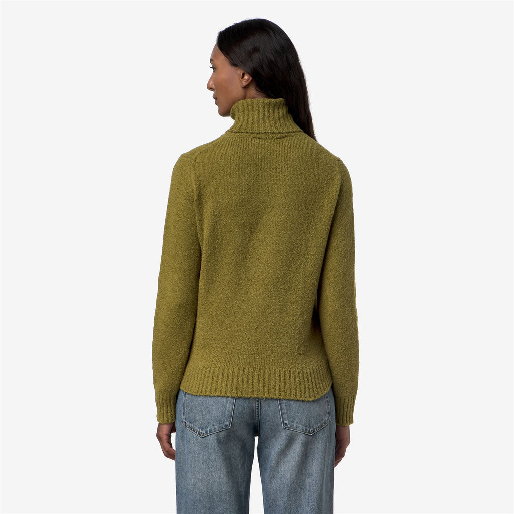 Knitwear_Woman_PEGGY SPONGE YARN_Pull Over_Green Peat - Commercial 6