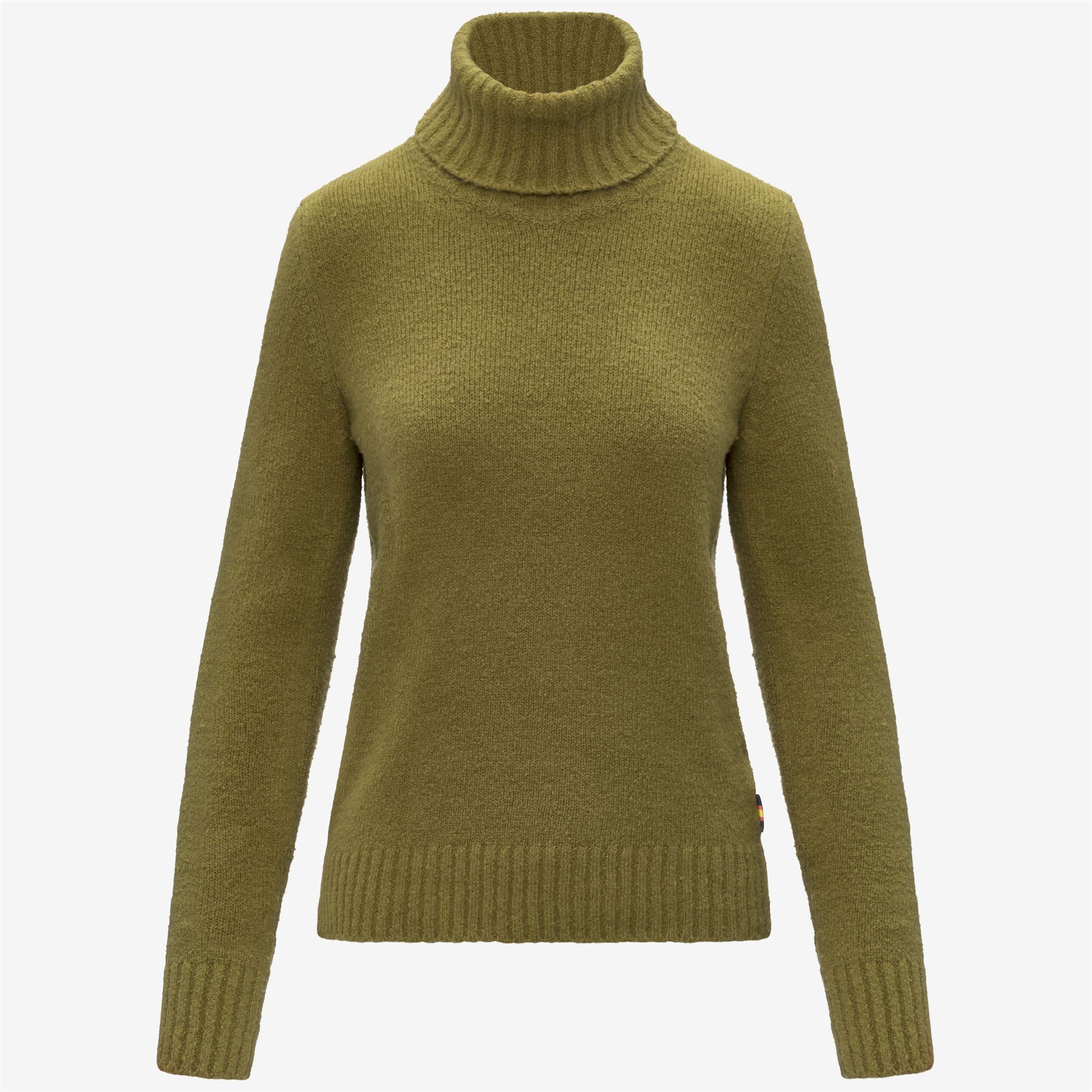 Knitwear_Woman_PEGGY SPONGE YARN_Pull Over_Green Peat - Commercial 7