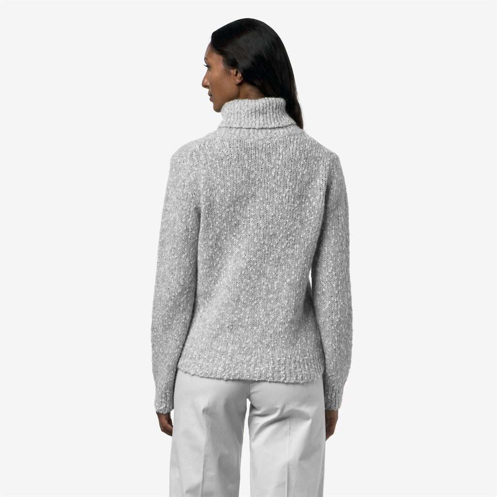 Knitwear_Woman_CORINE COCCOLA YARN_Pull Over_GREY - WHITE - Commercial 6