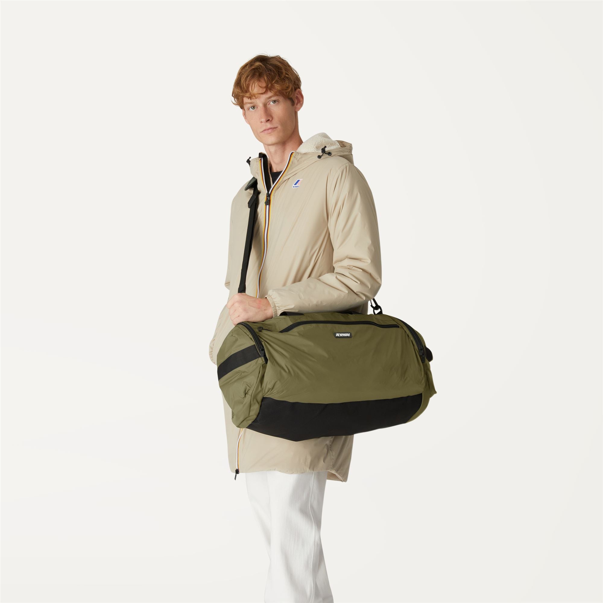 Bags_UNISEX_MAREVILLE M_Duffle_GREEN BLACKISH - Commercial 7