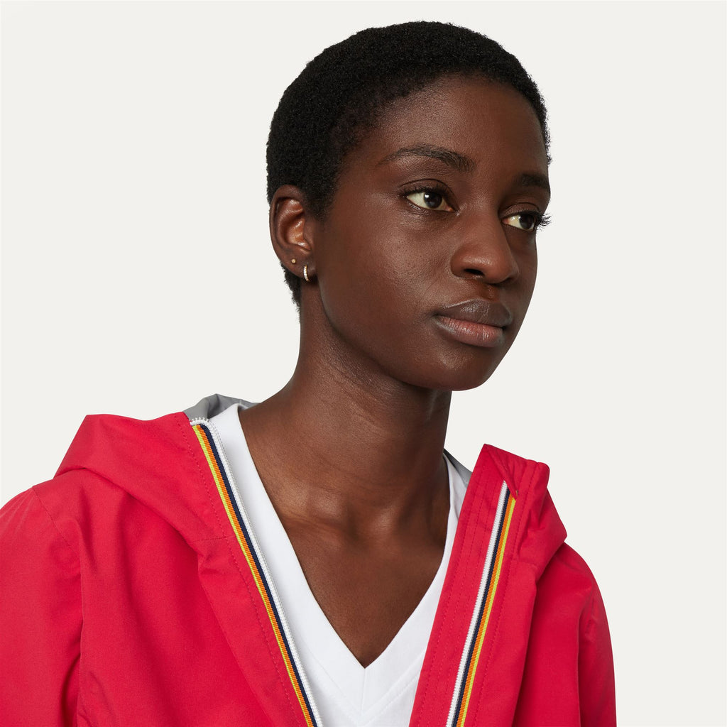 Jackets_WOMAN_LIL STRETCH DOT_Short_Red Berry - Commercial 7