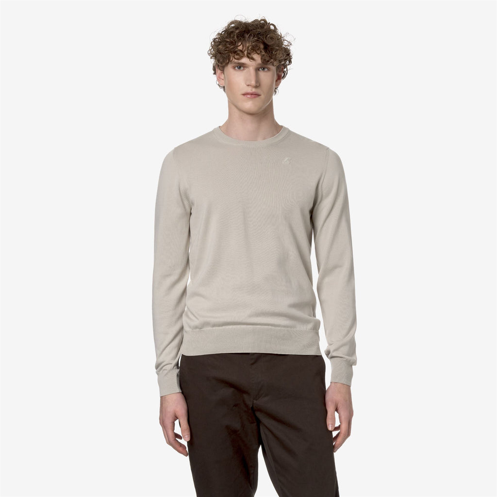 Knitwear_MAN_SEBASTIEN COTTON PS_Pull Over_BEIGE LT - Commercial 4