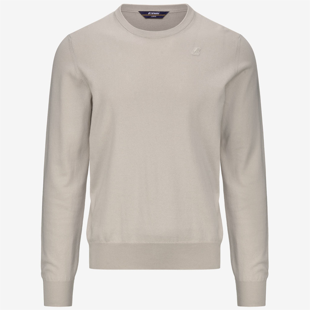 Knitwear_MAN_SEBASTIEN COTTON PS_Pull Over_BEIGE LT - Commercial 1