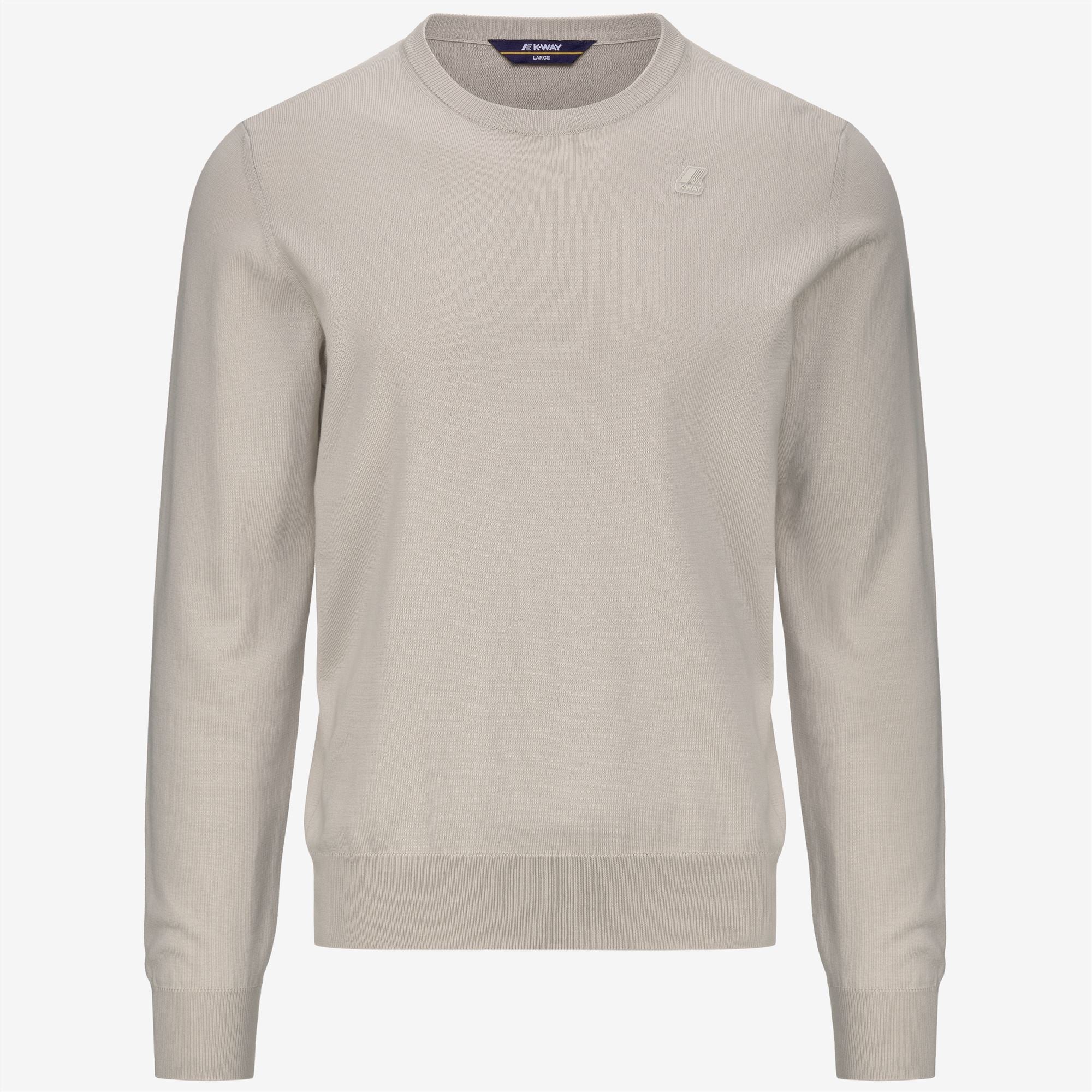 Knitwear_MAN_SEBASTIEN COTTON PS_Pull Over_BEIGE LT - Commercial 1