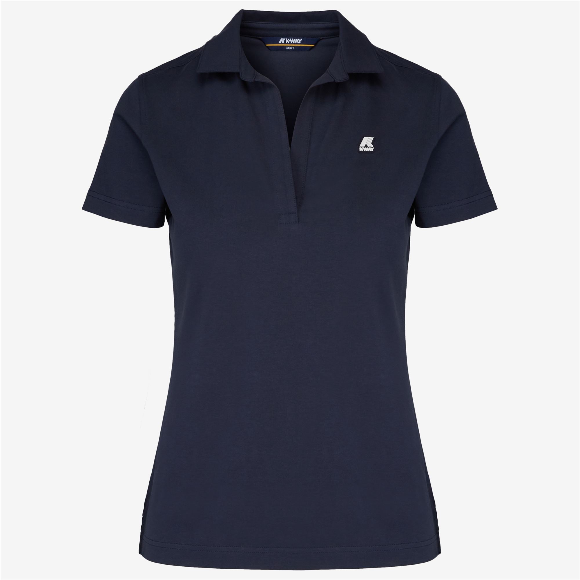 Polo Shirts_WOMAN_CHARLETTE_Polo_Blue Depth - Commercial 1