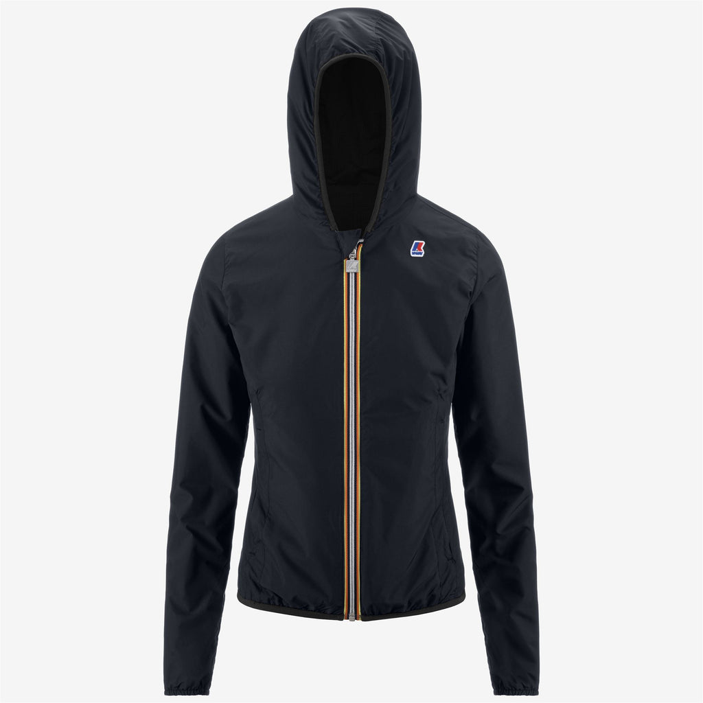 Jackets_WOMAN_LILY DOUBLE RIPSTOP_Short_Black Pure-Blue Depht - Commercial 2