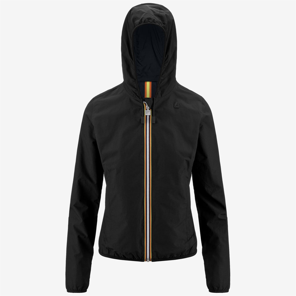 Jackets_WOMAN_LILY DOUBLE RIPSTOP_Short_Black Pure-Blue Depht - Commercial 1