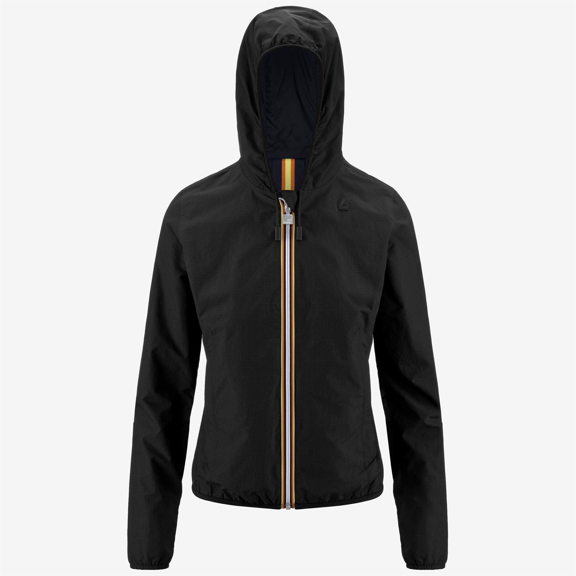 Jackets_WOMAN_LILY DOUBLE RIPSTOP_Short_Black Pure-Blue Depht - Commercial 1