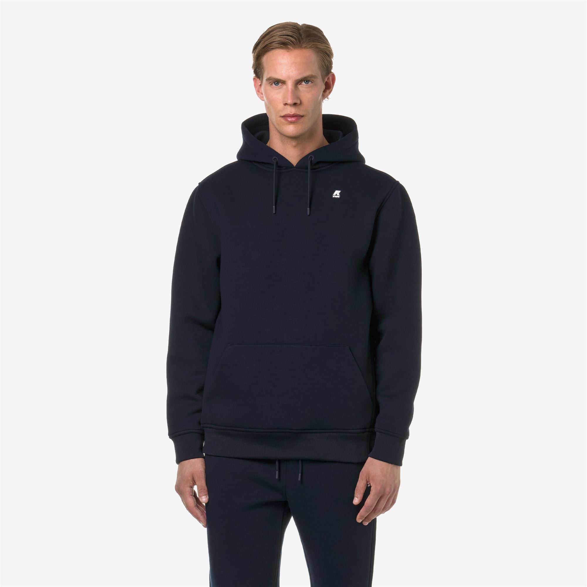 Fleece_MAN_BERNIE SPACER_Pull Over_Blue Depth - Commercial 4