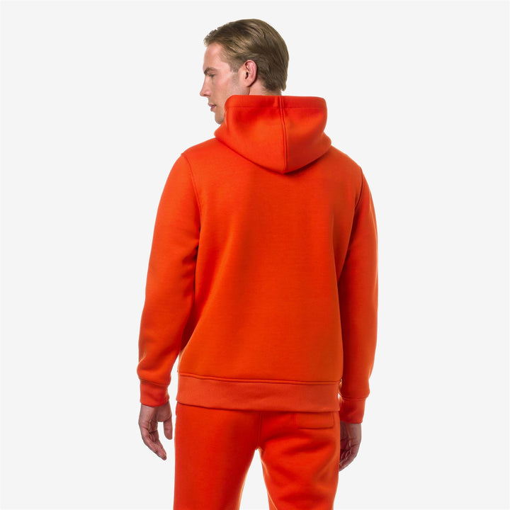 BERNIE SPACER - Fleece - Pull Over - MAN - ORANGE PUMPKIN