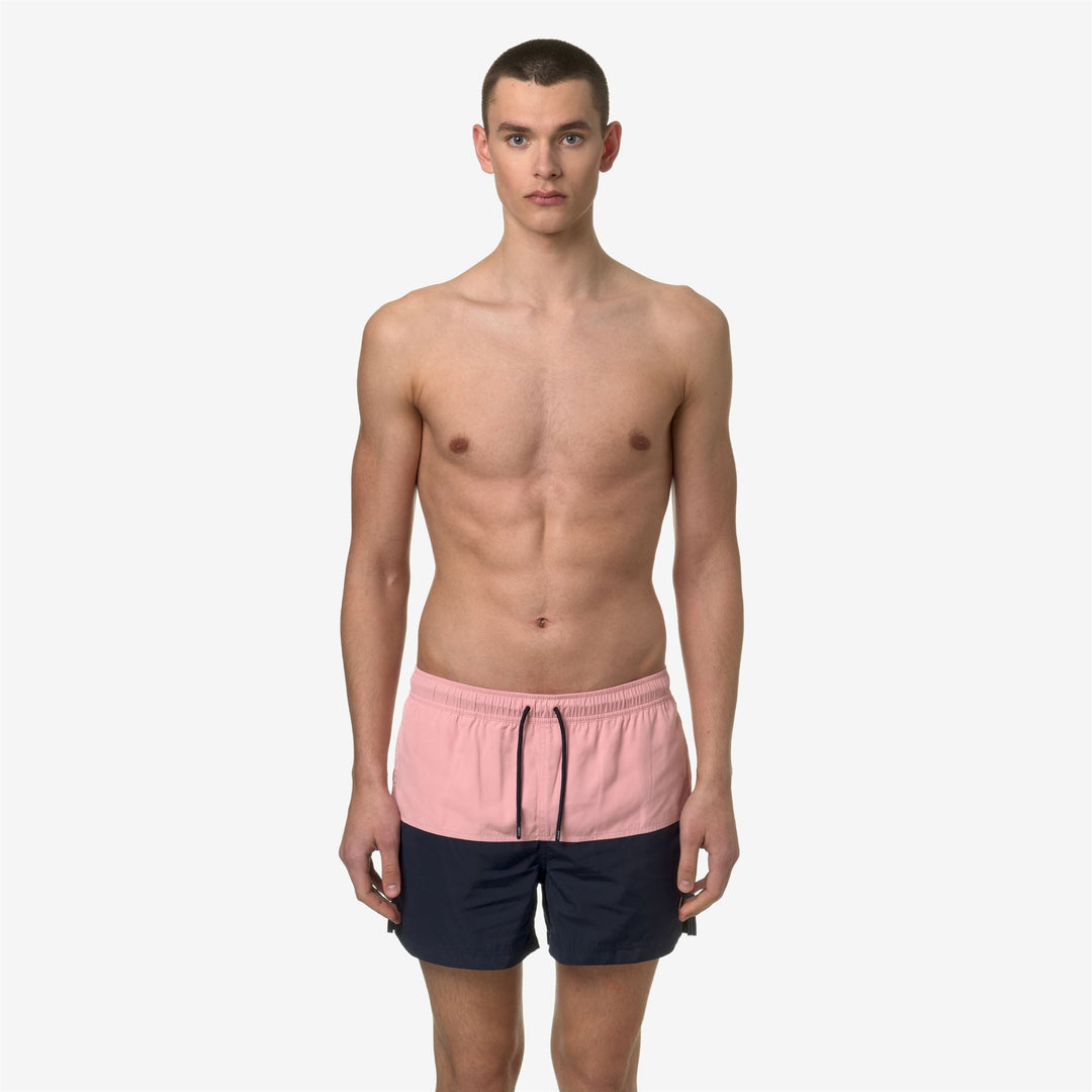 LESLIE - Bathing Suits - Swimming Trunk - MAN - PINK P-BLUE D main