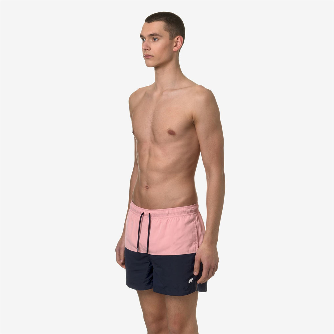 LESLIE - Bathing Suits - Swimming Trunk - MAN - PINK P-BLUE D main