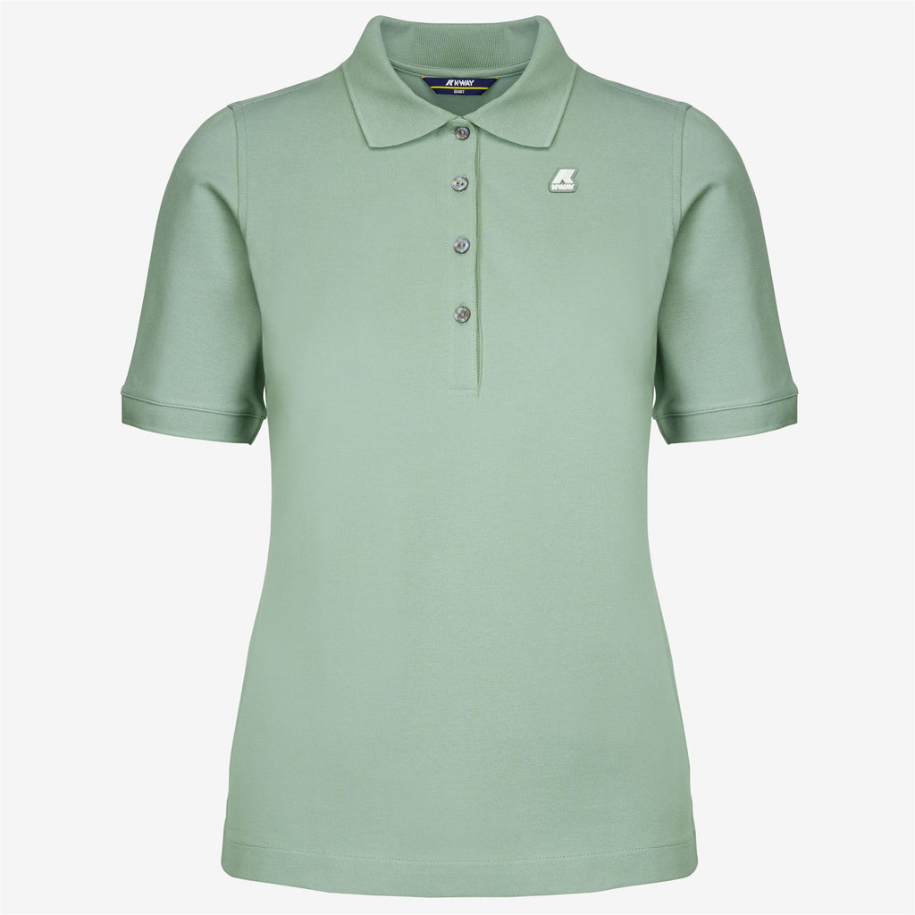 Polo Shirts_WOMAN_ALI_Polo_Green Fjord - Commercial 1