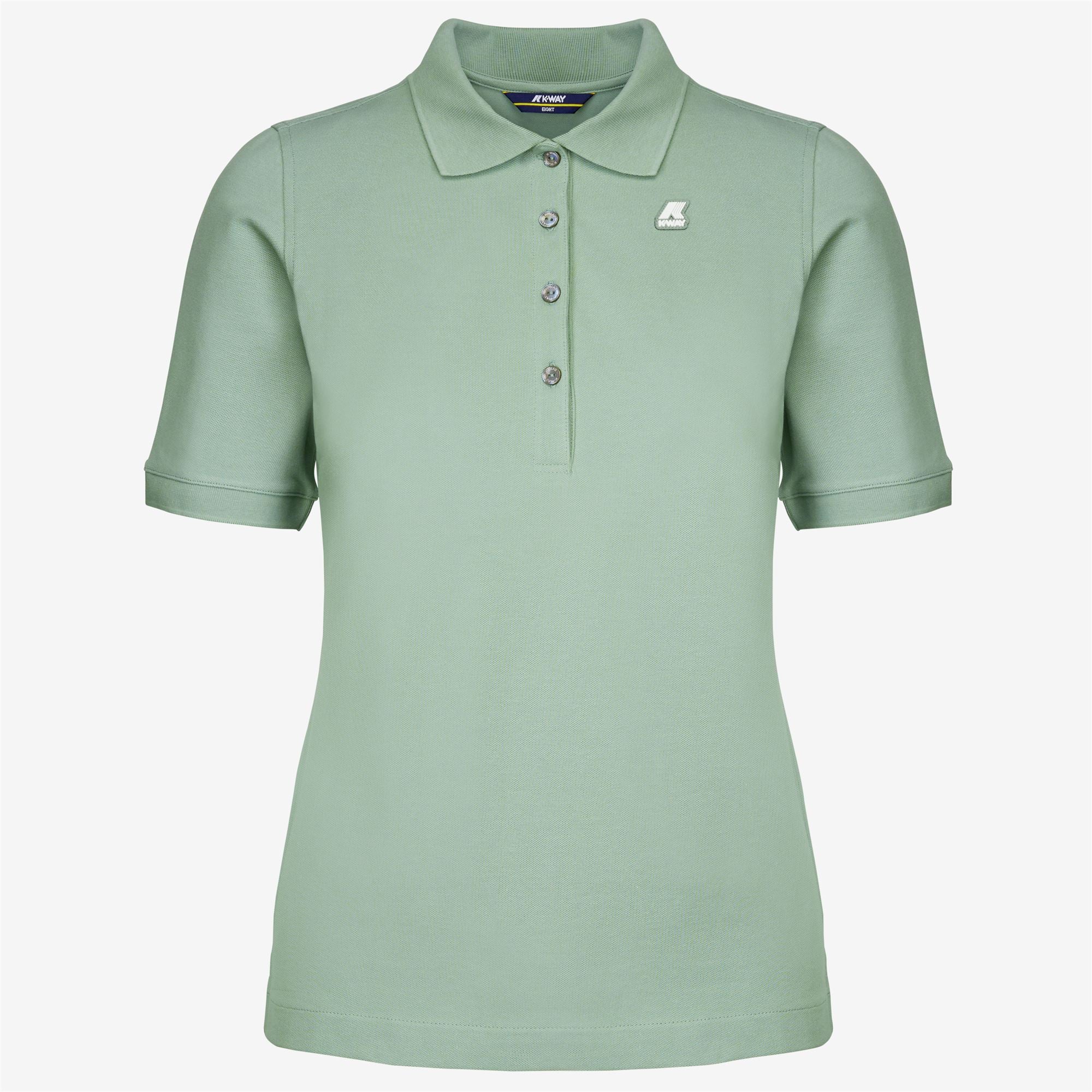Polo Shirts_WOMAN_ALI_Polo_Green Fjord - Commercial 1