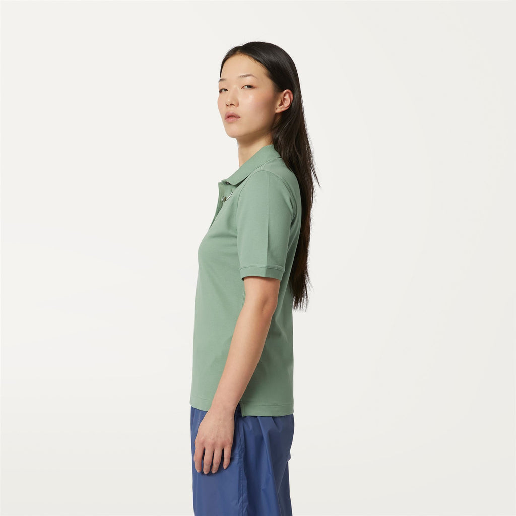 Polo Shirts_WOMAN_ALI_Polo_Green Fjord - Commercial 5