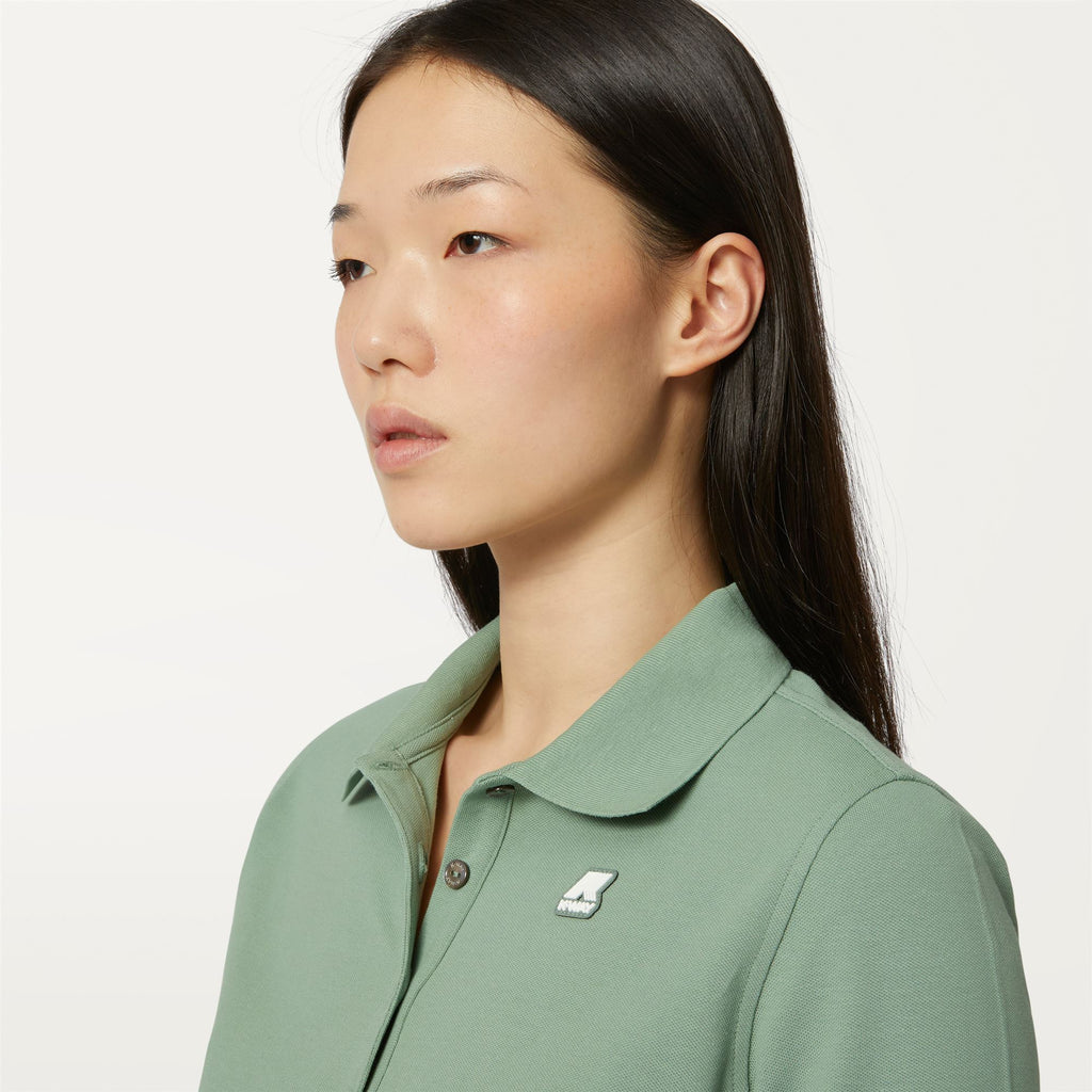 Polo Shirts_WOMAN_ALI_Polo_Green Fjord - Commercial 7