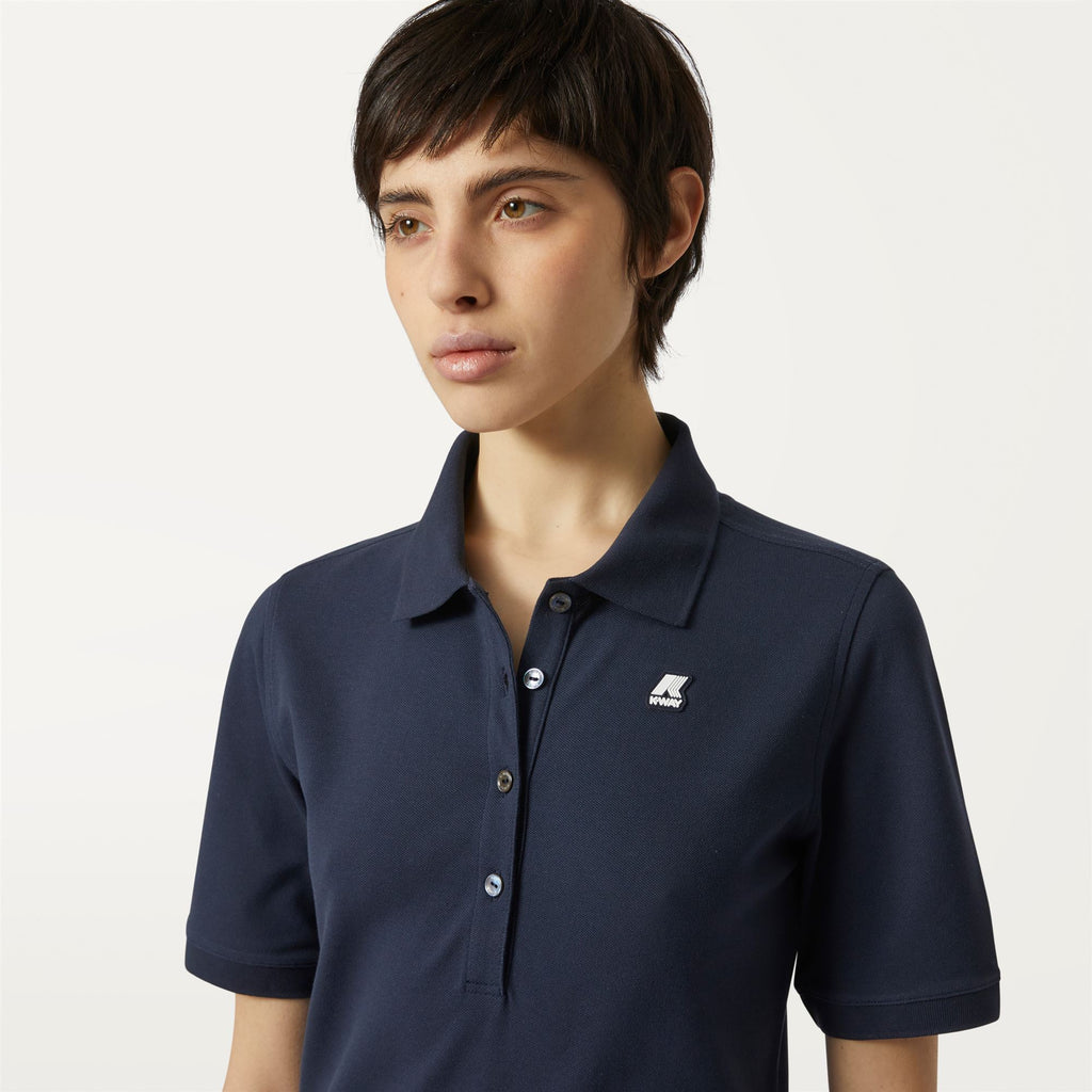 Polo Shirts_WOMAN_ALI_Polo_Blue Depth - Commercial 7