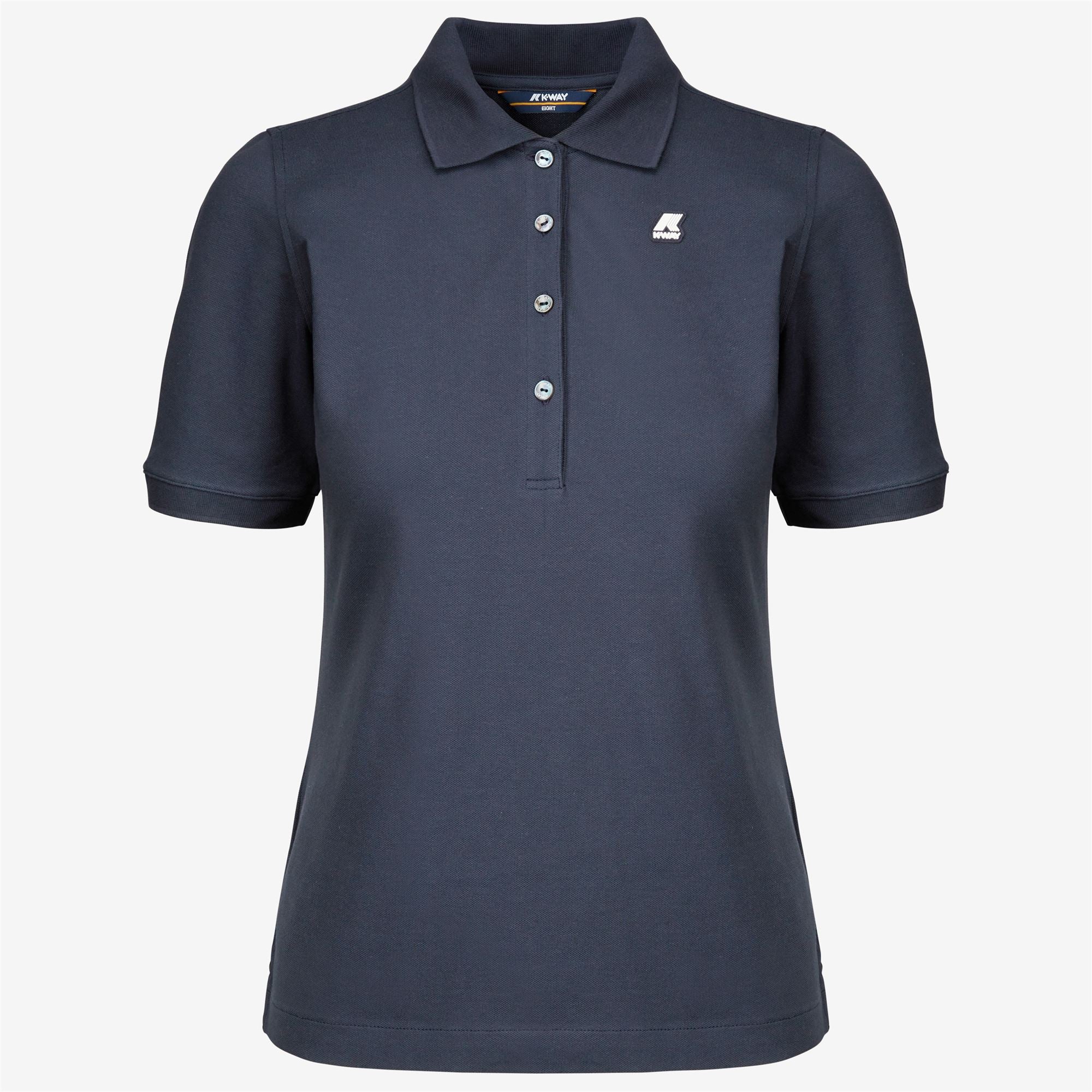 Polo Shirts_WOMAN_ALI_Polo_Blue Depth - Commercial 1