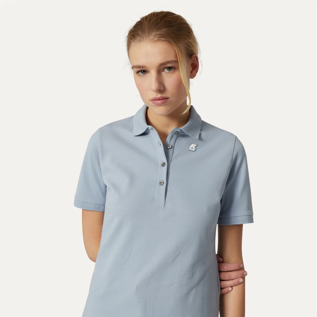 Polo Shirts_WOMAN_ALI_Polo_AZURE BLIZZARD - Commercial 7