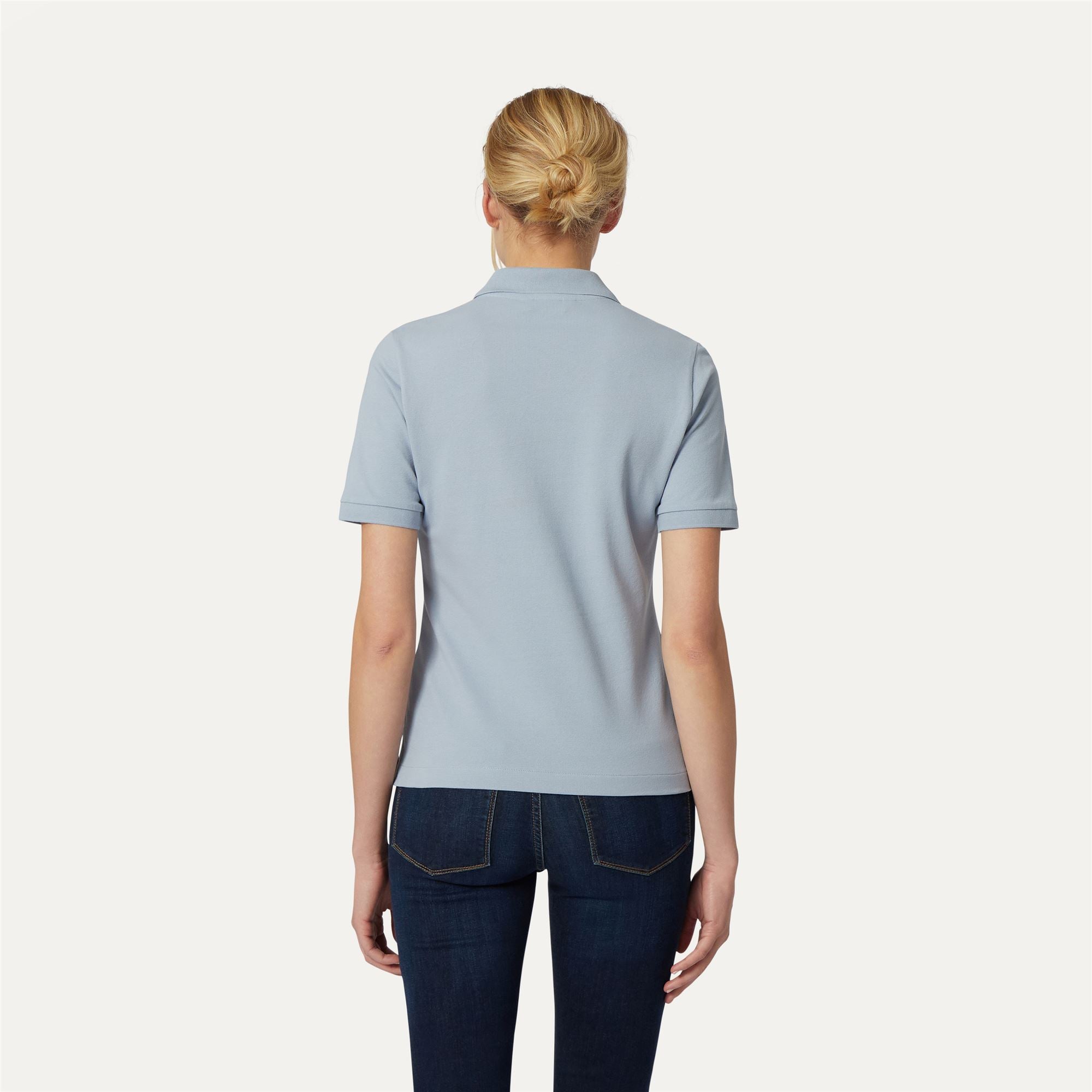 Polo Shirts_WOMAN_ALI_Polo_AZURE BLIZZARD - Commercial 6