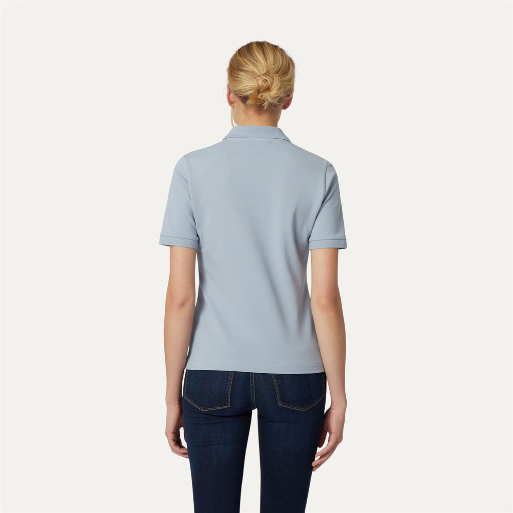 Polo Shirts_WOMAN_ALI_Polo_AZURE BLIZZARD - Commercial 6