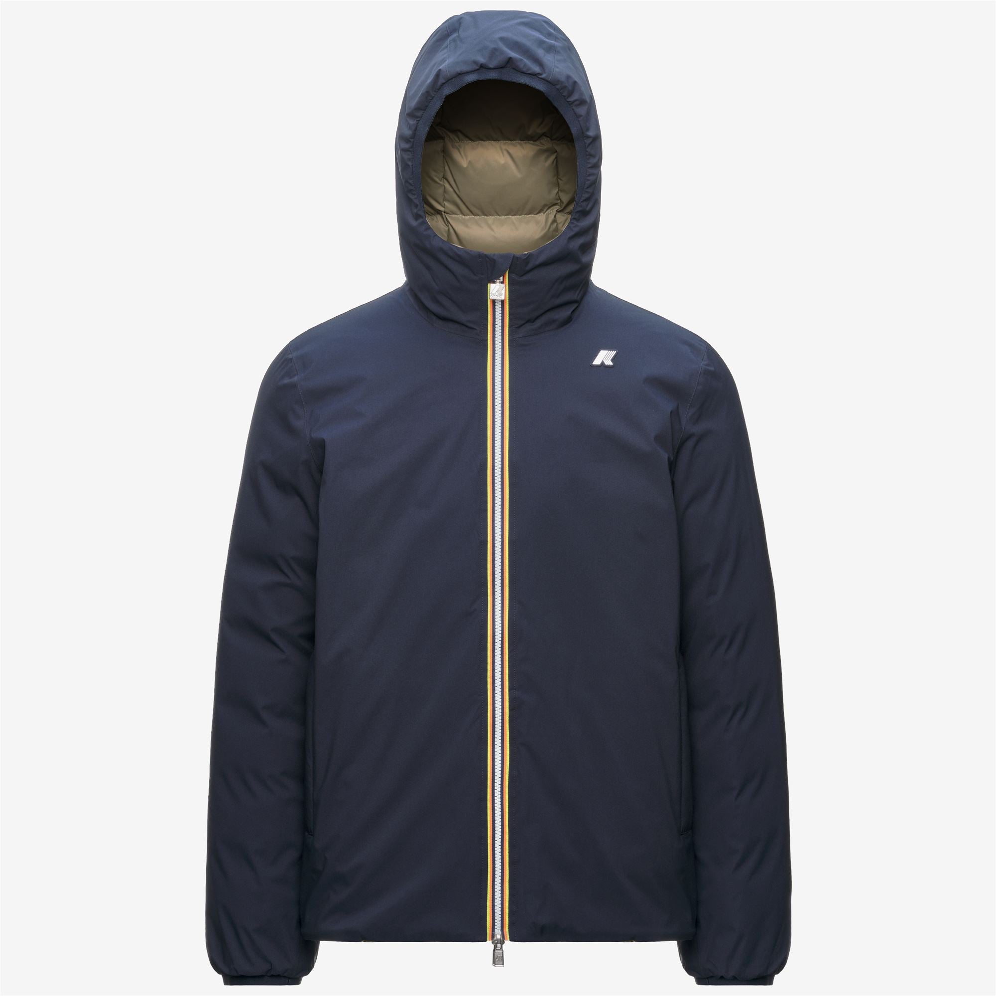 Jackets_Man_JACK ST THERMO DOUBLE_Short_Blue Depth - Green Army - Commercial 1