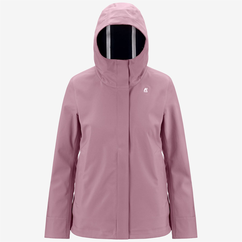 Jackets_Woman_MADLAINE BONDED V_Mid_Violet Dusty - Blue Depth - Commercial 1