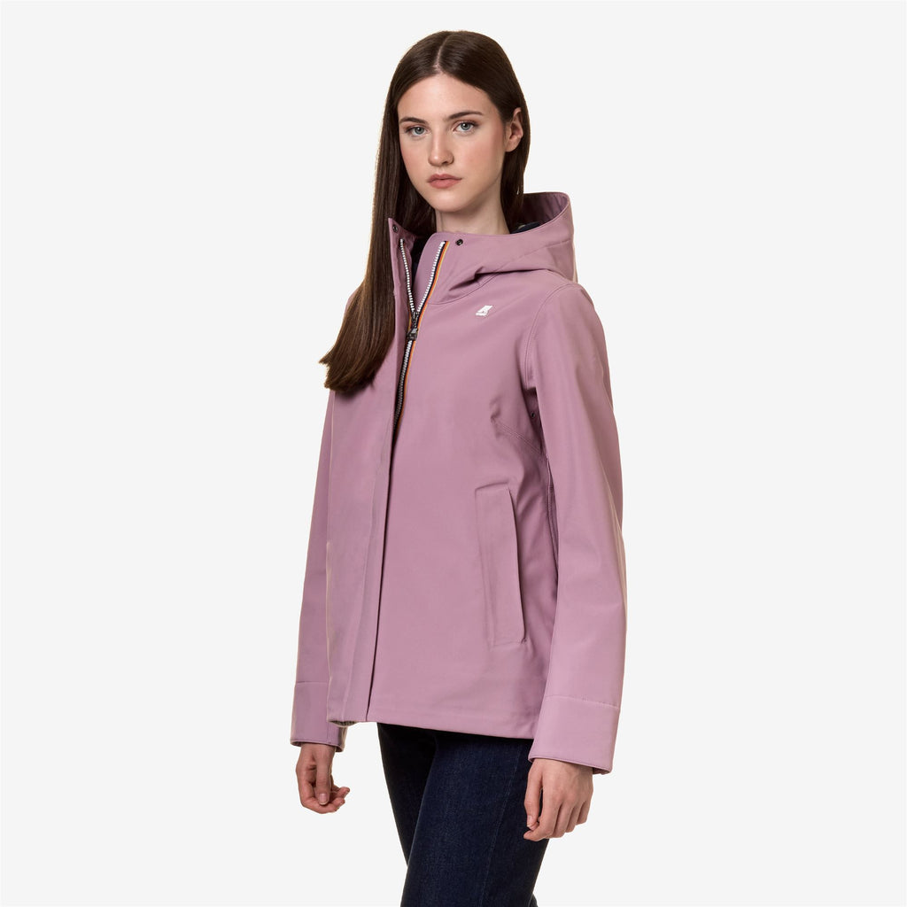 Jackets_Woman_MADLAINE BONDED V_Mid_Violet Dusty - Blue Depth - Commercial 5