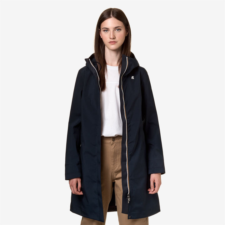 STEPHY BONDED - Jackets - 3/4 LENGTH - WOMAN - BLUE DEPTH-BLUE DEPTHS 3