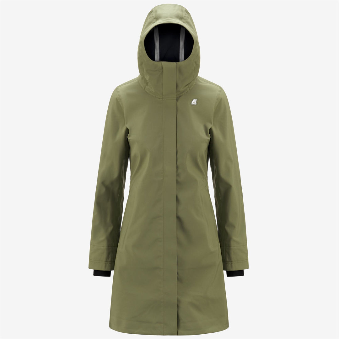 STEPHY BONDED - Jackets - 3/4 LENGTH - WOMAN - GREEN S-BLUE D 01