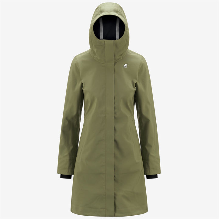 STEPHY BONDED - Jackets - 3/4 LENGTH - WOMAN - GREEN S-BLUE D 1