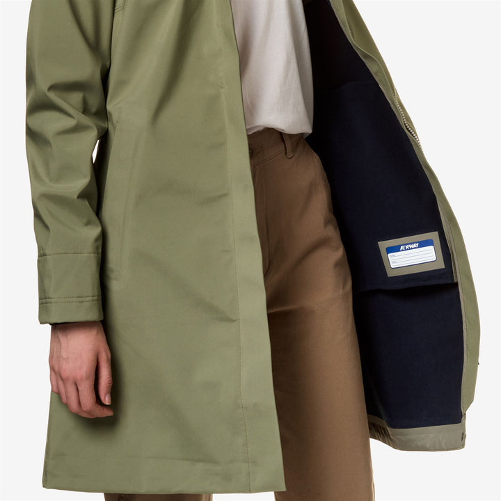 STEPHY BONDED - Jackets - 3/4 LENGTH - WOMAN - GREEN S-BLUE D 2