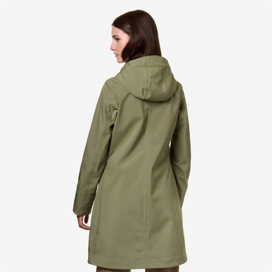 STEPHY BONDED - Jackets - 3/4 LENGTH - WOMAN - GREEN S-BLUE D main