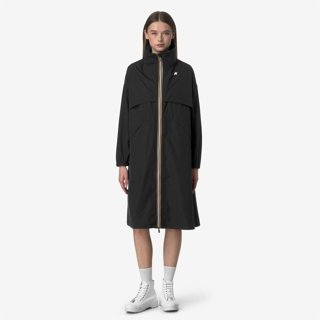 AUBE MEMORY TOUCH - Vestes - Long - Femme - Black Pure main