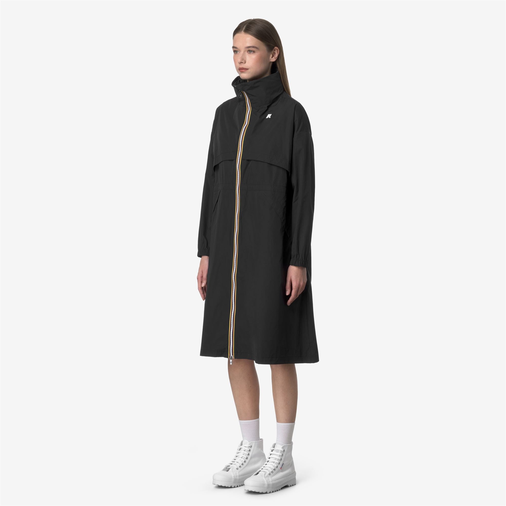 Jackets_WOMAN_AUBE MEMORY TOUCH_Long_Black Pure - Commercial 5