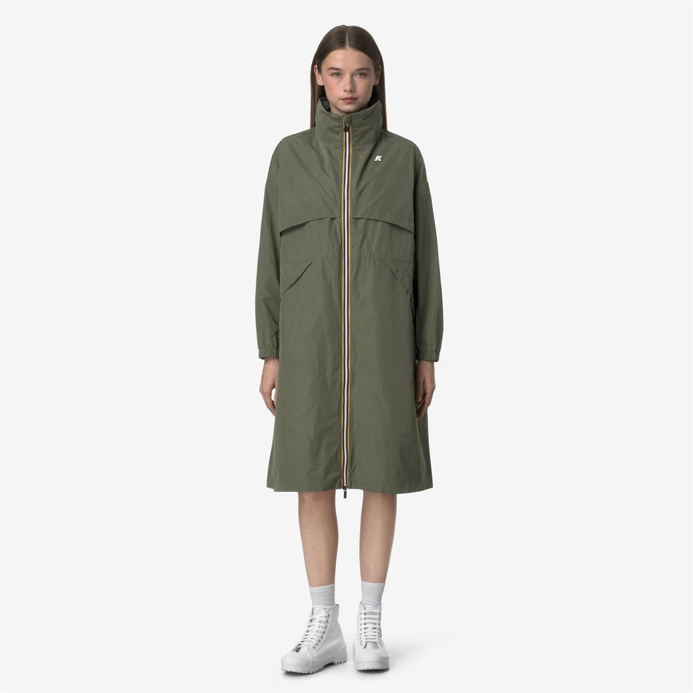 AUBE MEMORY TOUCH - Jackets - Long - WOMAN - GREEN LICHEN 02