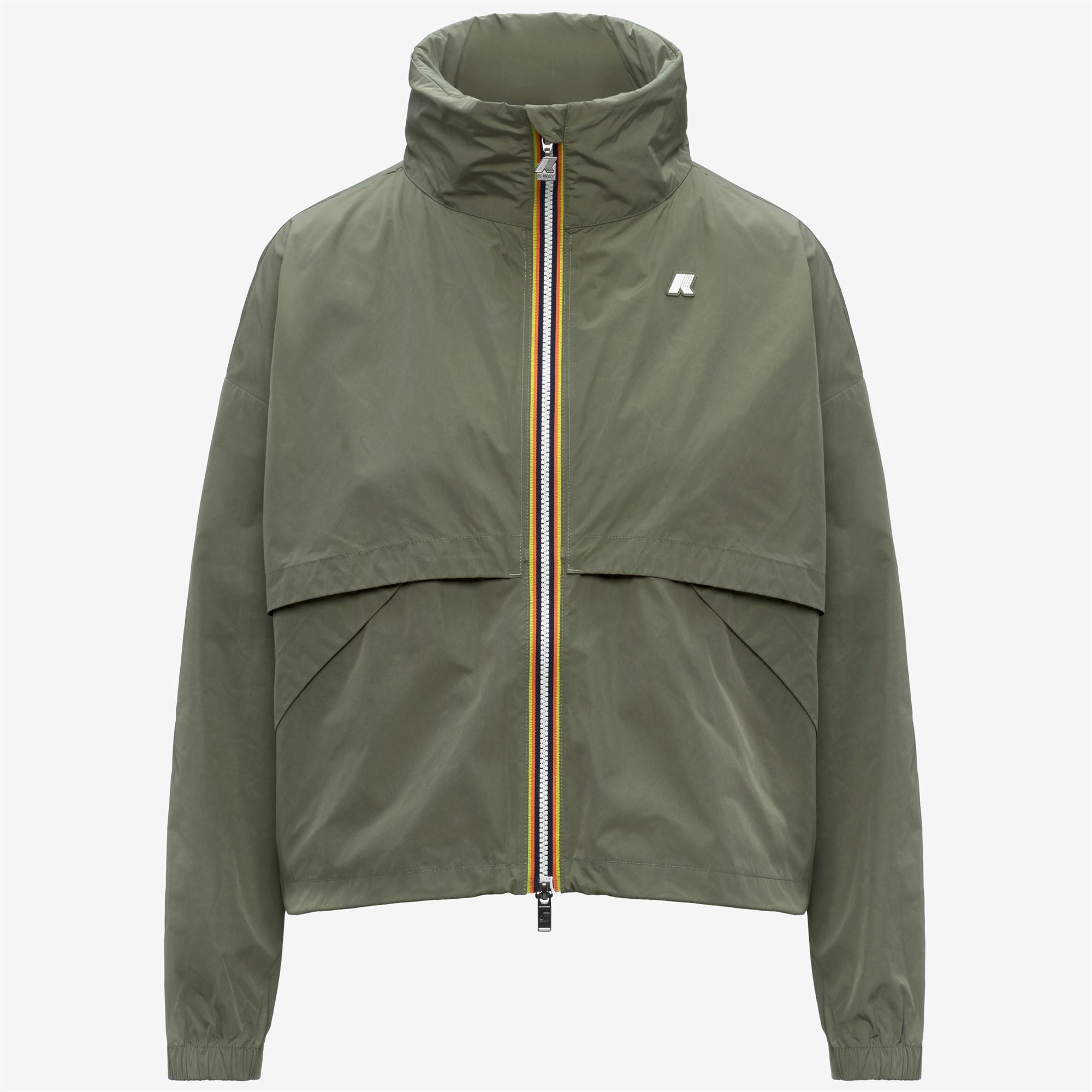 Jackets_WOMAN_AUBETTE MEMORY TOUCH_Short_Green Lichen - Commercial 1